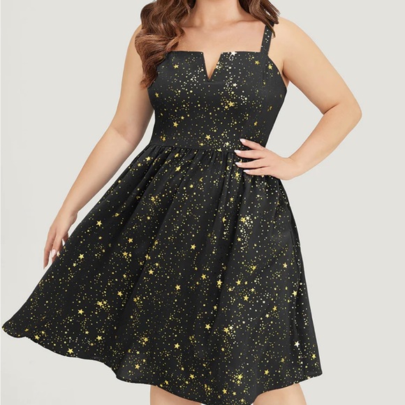 Black Celestial Star Dress BC - Picture 1 of 4